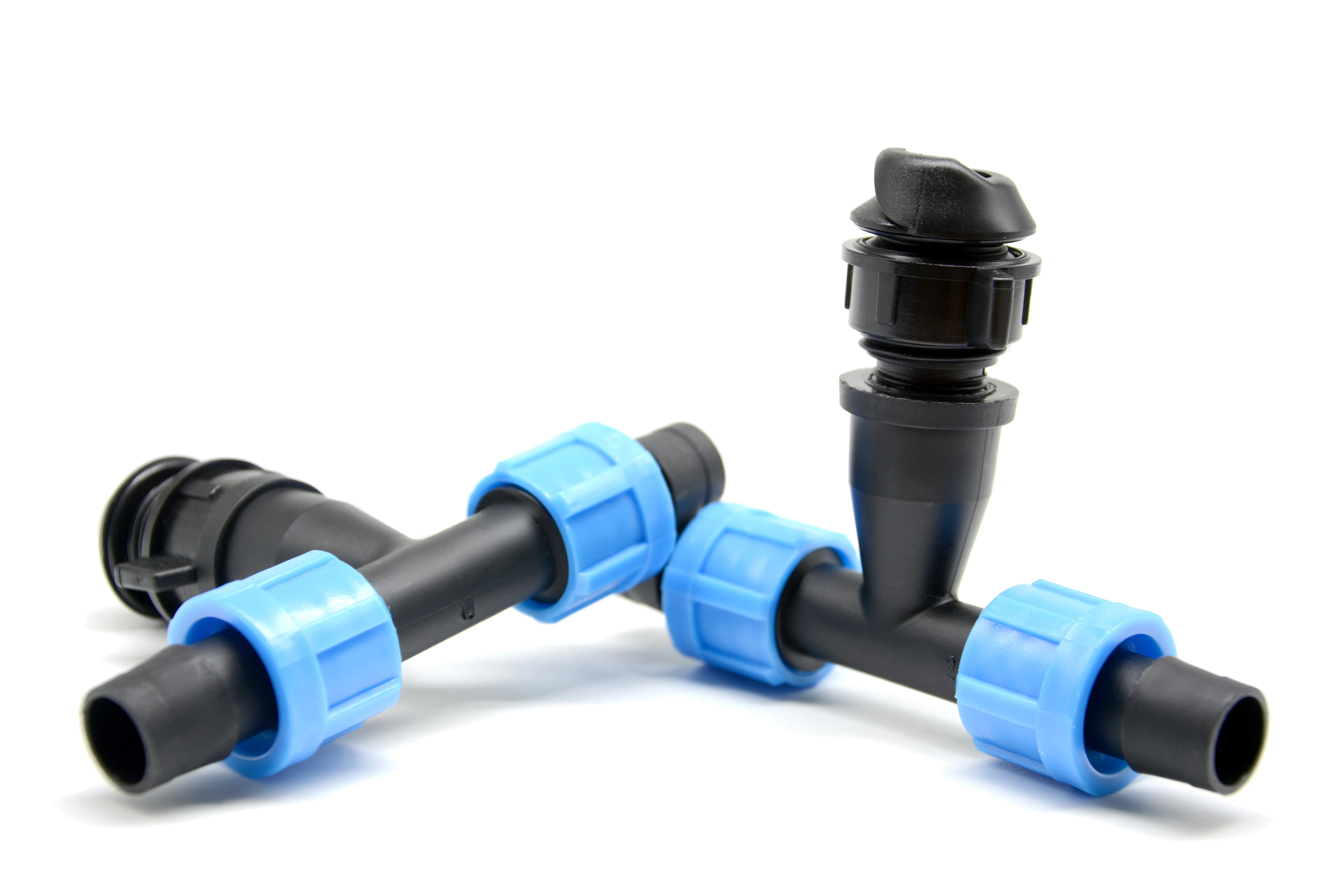 Croco Peducer Tee 17mm Plastic Drip Irrigation Connectors for PE Layflat Hose