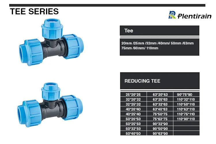 Pipe Fitting Free Sample PP Compression Pipe Fittings End Cup 25mm for Farm Irrigation