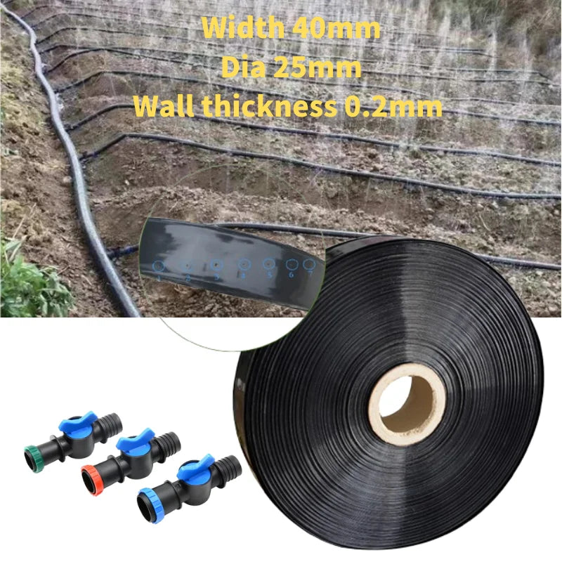 High Pressure Plastic Micro Spray Hose 22mm Diameter 1 Bar Working Pressure Gardening Greenhouse Irrigation Drip Water Hose