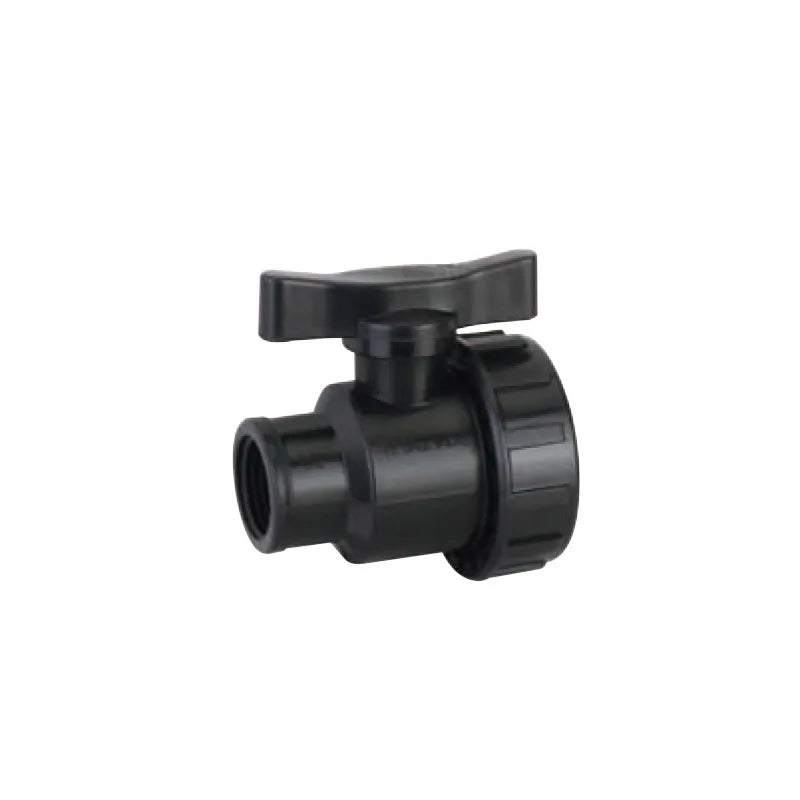 PN16 Single Union HDPE PP PVC PE Ball Valve Female or Male Threaded PP HDPE Compression Fittings