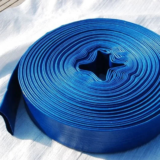 Blue PVC Layflat Discharge Hose 2Inch 3Inch 4 Inch PVC Lay Flat Water Hose