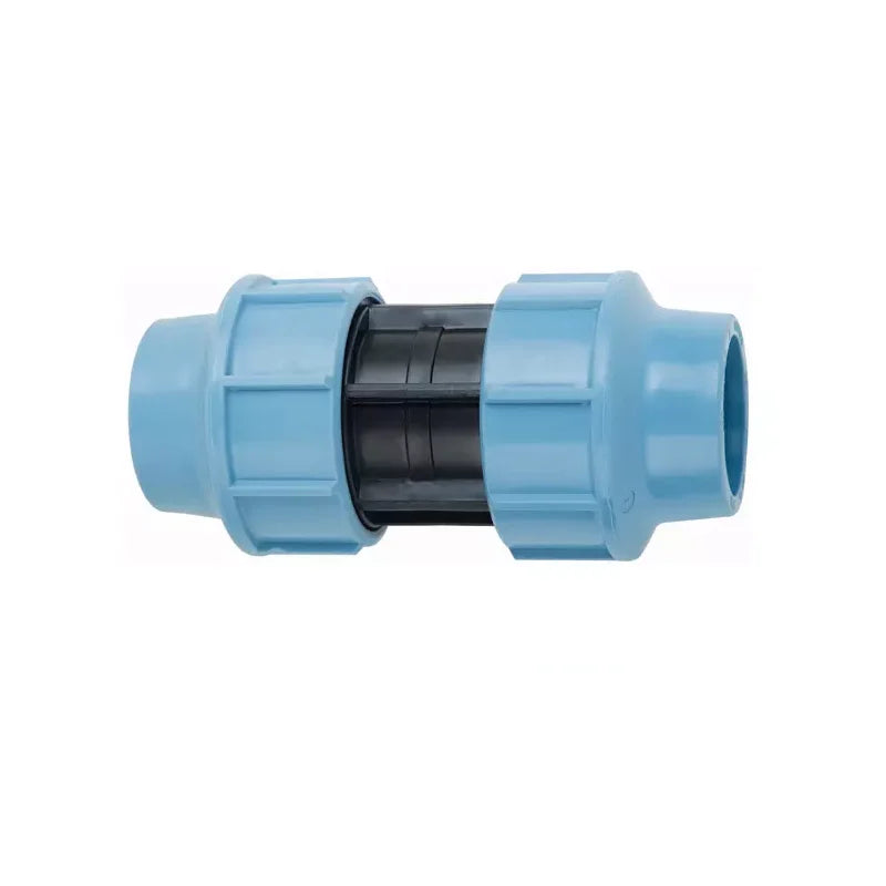 Plentirain PP Compression Fittings PN16 Quick Connector Straight Coupling for Water Supply