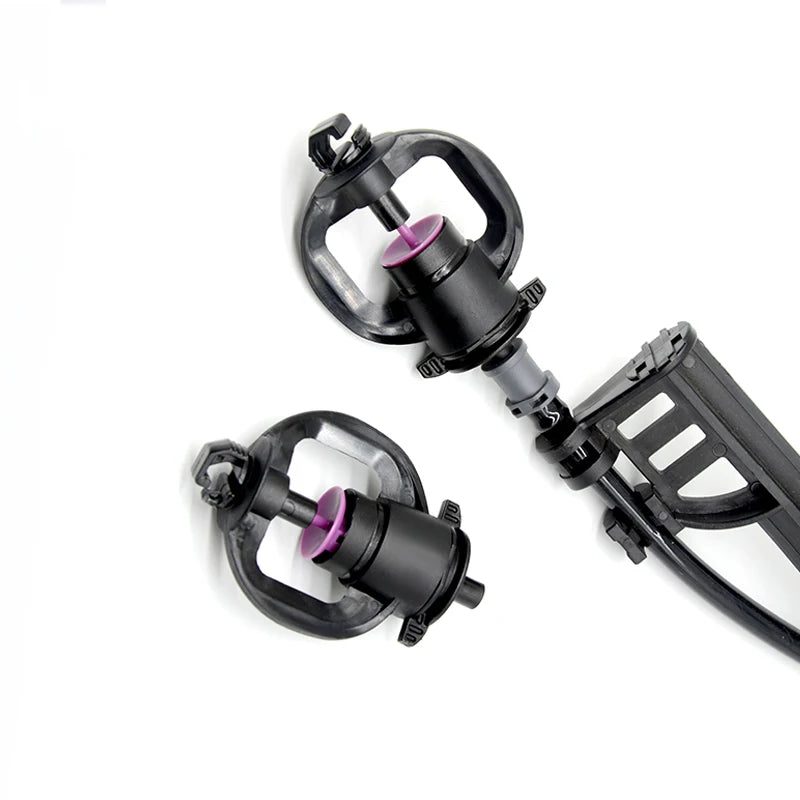 Adjustable Plastic Garden Sprinklers Oscillating Automatic Rotation Sprinkler with Greenhouse and Water Hose Compatibility