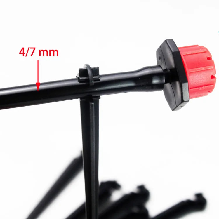 DIY 8 Holes Adjustable Online Dripper with Barbed Connector for Drip Irrigation System for Garden Pot Plants Seedlings Watering