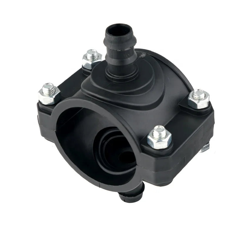 PP Compression Fitting Irrigation Plastic Clamp Saddle for Water Supply