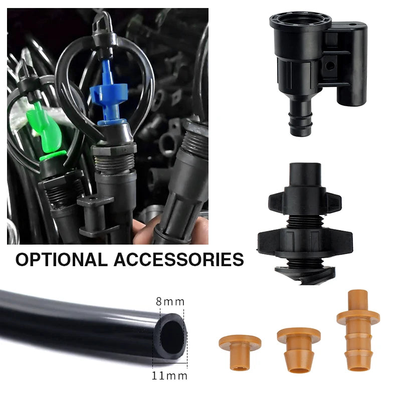 Farm Sprinkler Irrigation System Plastic Watering Nozzle Butterfly Irrigation Sprinkler 360 Mist Garden Lawn Sprayer