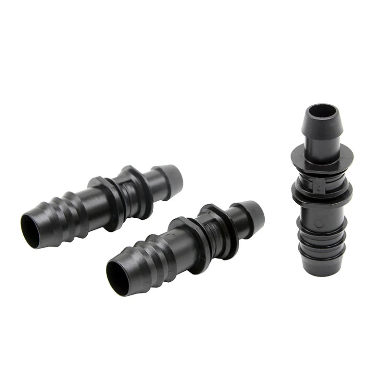 Drip Irrigation Line System Connectors Fittings Plastic Greenhouse Water Hose Garden Irrigation Home Drip Line Drip Line