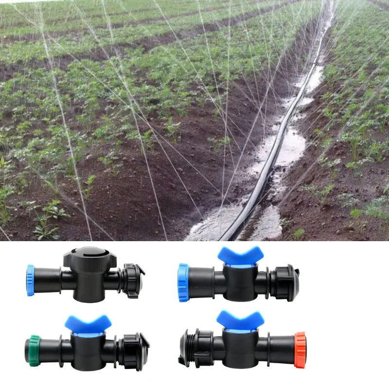 Plentirain 25-63mm Plastic Rain Hose Pipe Fittings Drip Irrigation Lock Ring Connector for Rain Pipes