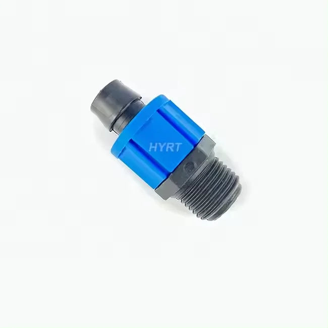 塑料锁外螺纹灌溉配件16*1/2 "米聚乙烯管连接器滴灌带浇水灌溉系统管件