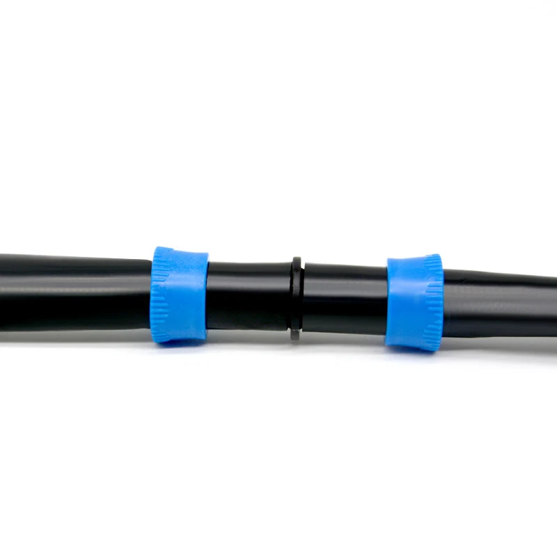 17mm Plastic and PP Drip Irrigation Lock Ring Coupling Drip Tape Fittings with Rubber Ring