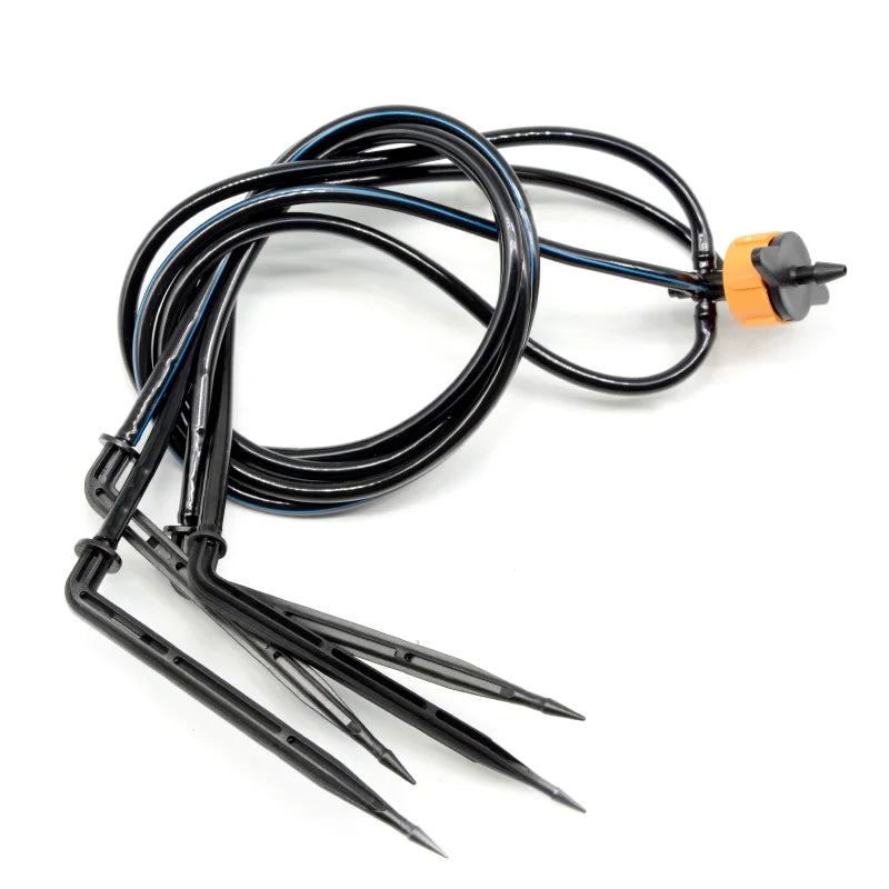 4 Ways Split Irrigation Straight Pc Drip Stakes Bend Arrow Dripper for Greenhouse Irrigation