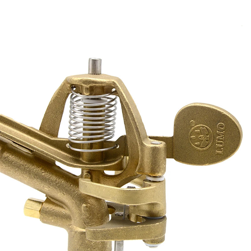 1/2 Inch Male Thread Brass 360 Gear Drive Lawn Garden Farm Irrigation Rotating Adjustable Sprinkler Head
