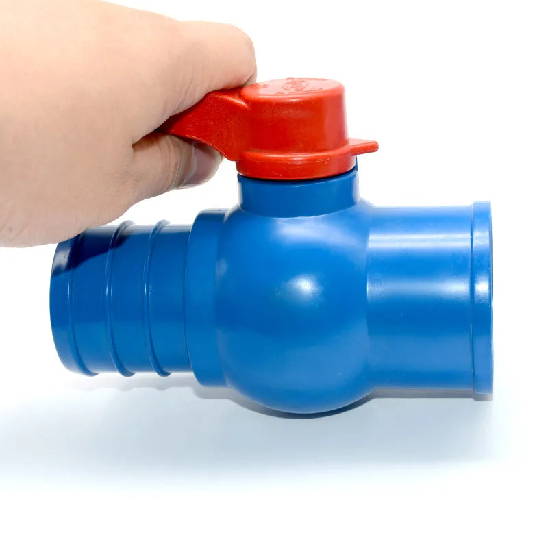 Farm Agricultural Irrigation Plastic Three Way Tee Ball Valve Layflat Hose Fittings Reducing Connector
