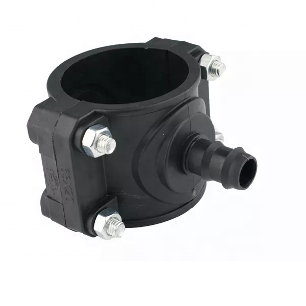 PP Compression Fitting Irrigation Plastic Clamp Saddle for Water Supply