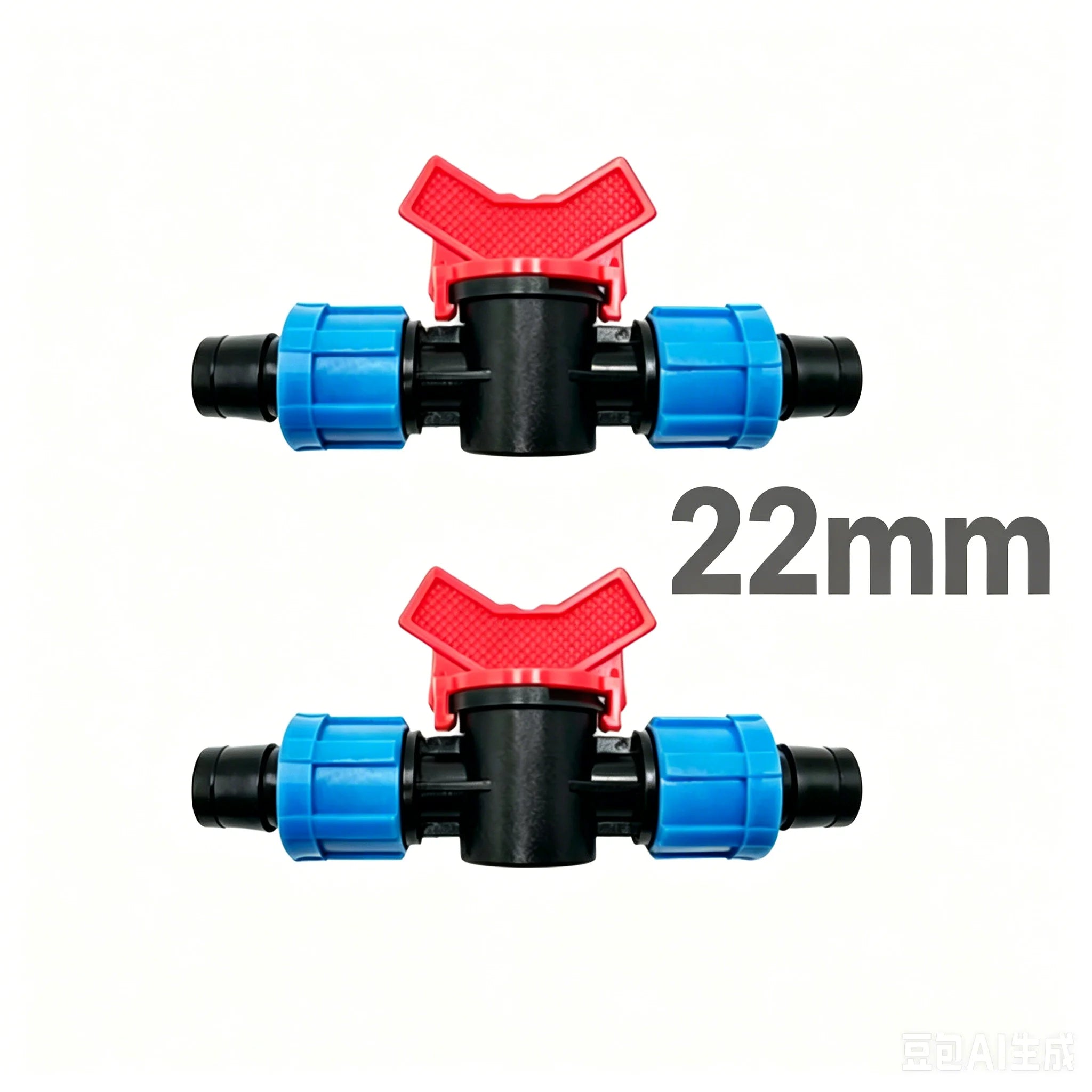 Quick Connect Mini Valve 22mm Thin Wall Drip Line Push Fit for Drip Irrigation System Greenhouse Vegetable Watering Hose
