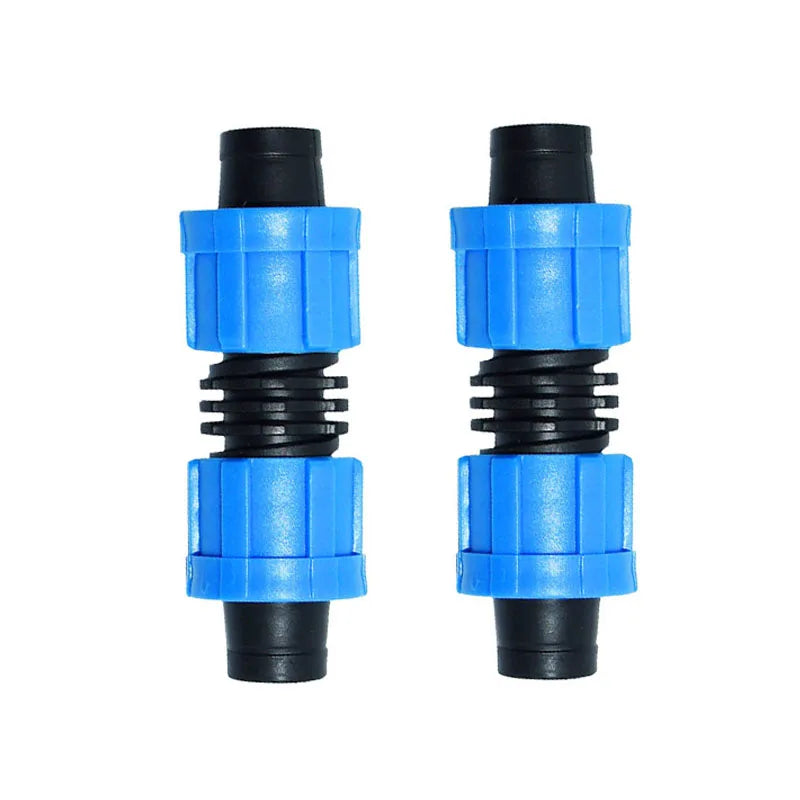 Drip Irrigation Tape Accessories Agricultural Lock Coupling for 16 mm Drip Tape