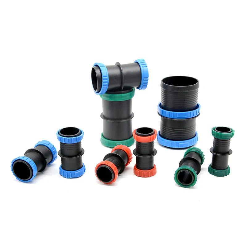 High Quality POM Laser Spray Irrigation System Rain Hose Connector Coupling for Rain Spray Tape High Pom Irrigation Valve