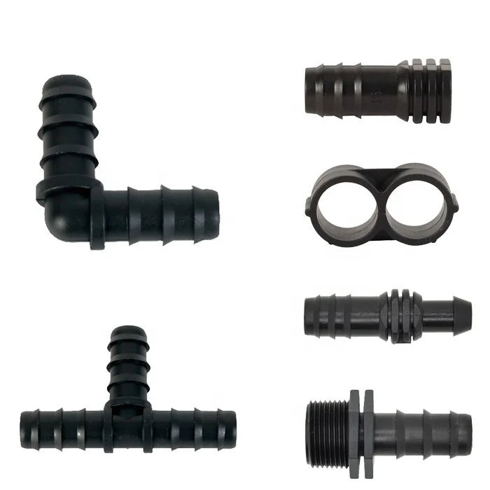 Barbed Tee Fitting 16 Mm / 20 Mm Drip Tube Connectors Drip Line Fittings Drip Irrigation Fitting Accessories