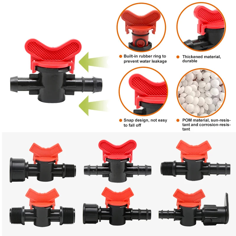 Drip Irrigation Pipe Fittings Plastic Drip Tape Connector PE & PP Material PC Features Model Number Hose