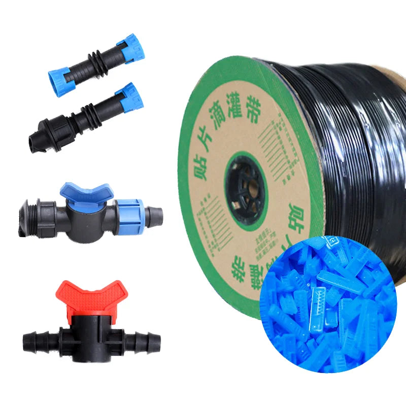 UV Resistant 16mm Drip Tape 0.8L/H Emitters Plastic Garden Irrigation Greenhouse Water Hose for Farm Home Connect Application