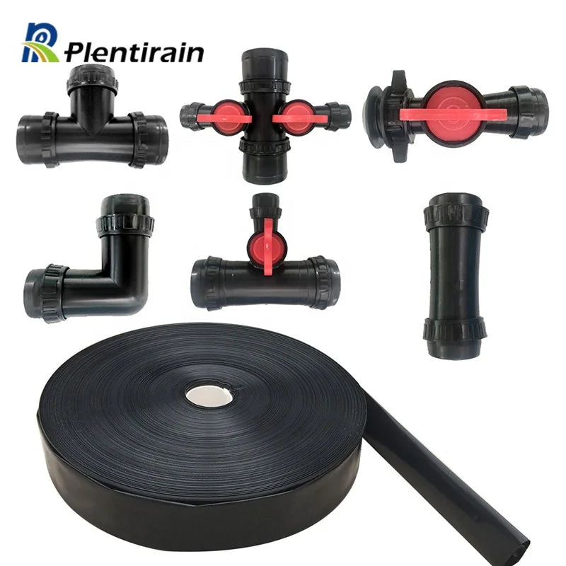Watering Flat Rain Spray Agriculture PE Micro Spray Irrigation Tube Rain Hose