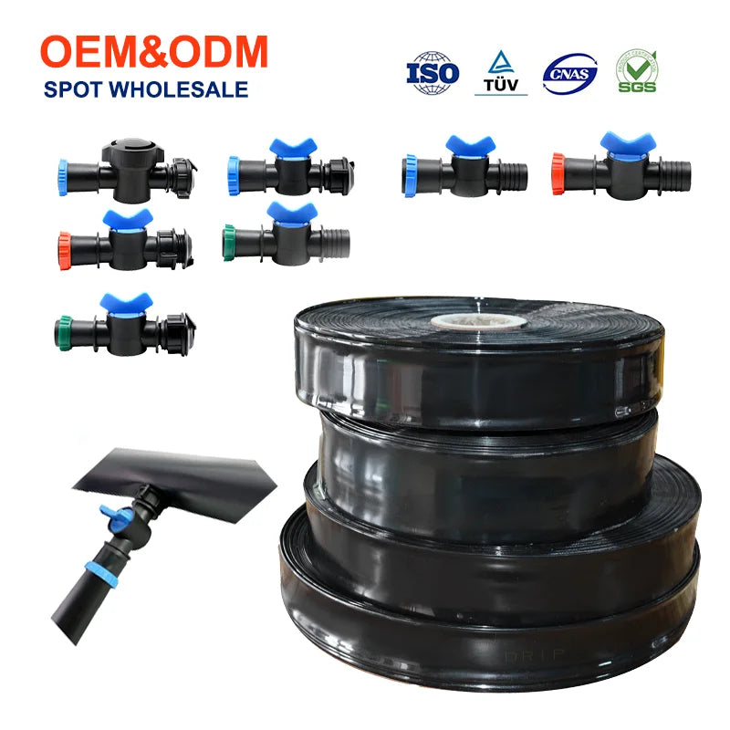Laser Spray Hose with Laser Drilled Holes 25mm Diameter Plastic Material 4m Spray Width for Garden Farm Lawn Irrigation System