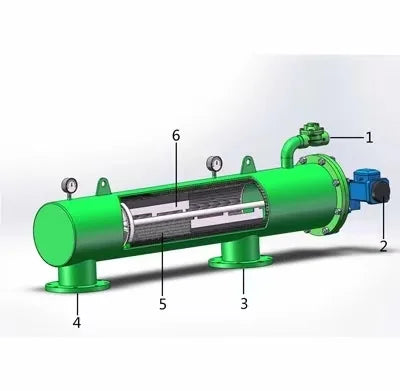 Agriculture Automatic Self Cleaning 120 Mesh Stainless Steel Water Filter System with Flange Connection for Greenhouse Home Use