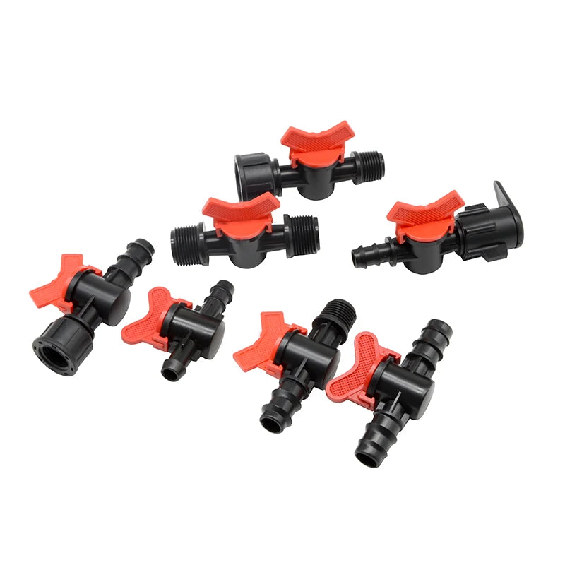 Greenhouse Garden Irrigation Plastic Drip Tape Connector Connects Water Hose Pipe Model Number for Convenient Irrigation