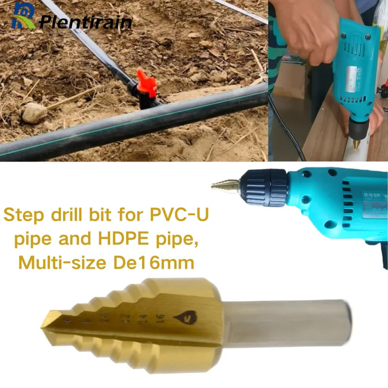 PVC-U Plastic Pipe and HDPE Pipe Agriculture Drip Irrigation Pe Tubes Tools Accessories 16mm Hole Punch Drill Bit