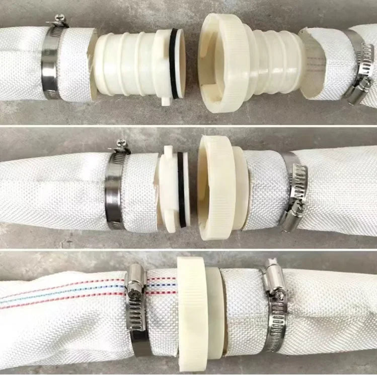 ABS Connector for Irrigation Plastic Pipe Fittings Fire Water Hose Coupling Gun Pipe Fitting Accessory