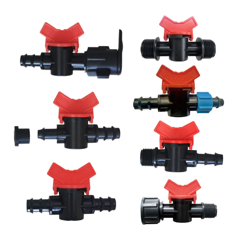Agriculture Irrigation System 16mm Accessories Drip Tape Pipe Fittings Offtake Valve De1/2"*16