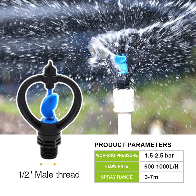 Agricultural Sprinkler Irrigation System Micro Sprinkler Jet Fiber Scaffold Irrigation Rotating Sprinklers