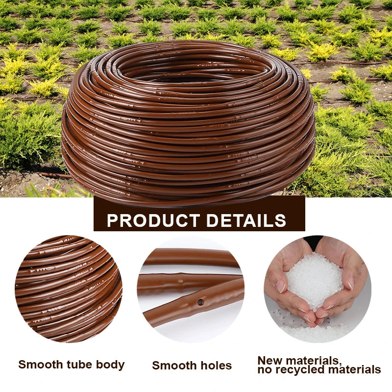 Wholesale Price Garden Drip Line 6mm Drip Irrigation Pipe 1/4'' Inch Tree Watering for Agriculture Drip Irrigation System