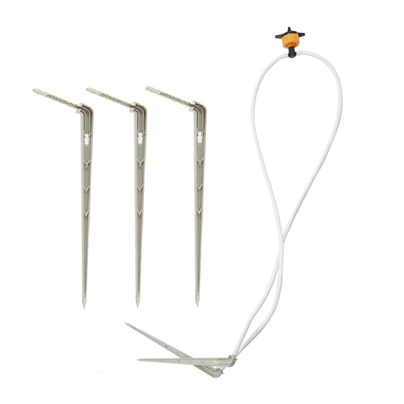 Plentirain Short Bend Arrow Dripper Barbed Connector Black PE Hose Drip Irrigation Kit Vegetable Flower Pot Garden Watering