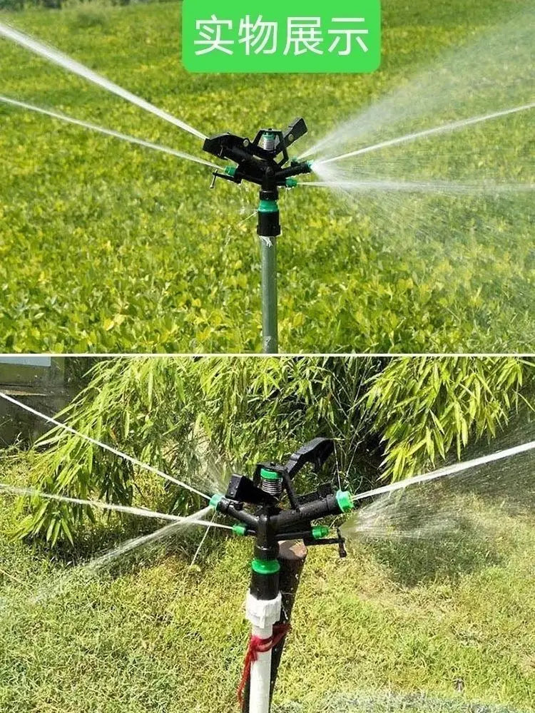草坪农场灌溉大枪冲击洒水器,用于花园360度旋转喷嘴