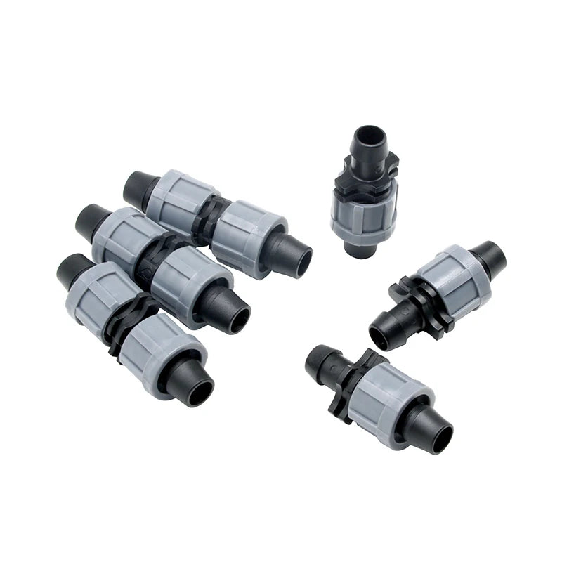 Drip Irrigation Pipe Fittings Plastic Drip Tape Connector PE & PP Material PC Features Model Number Hose