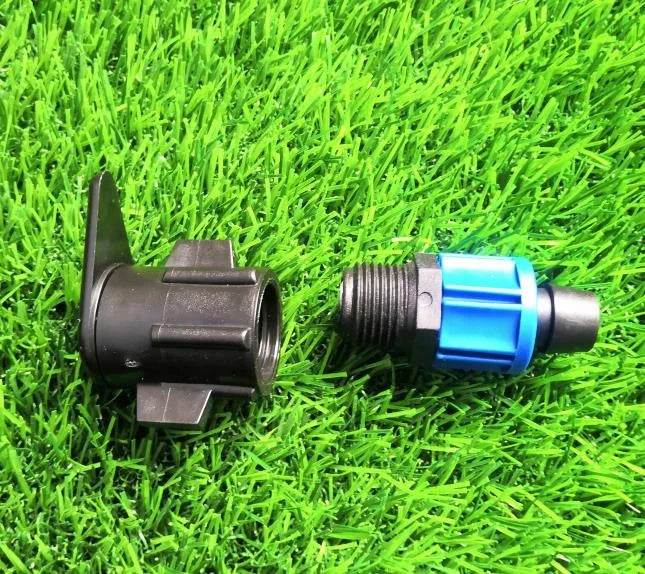 塑料锁外螺纹灌溉配件16*1/2 "米聚乙烯管连接器滴灌带浇水灌溉系统管件