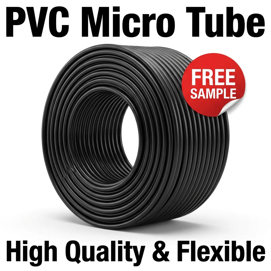 Flexible PVC Micro Pipe 4mm 7mm for Farm & Home Drip Irrigation Kit Garden Greenhouse Watering System 200m Roll