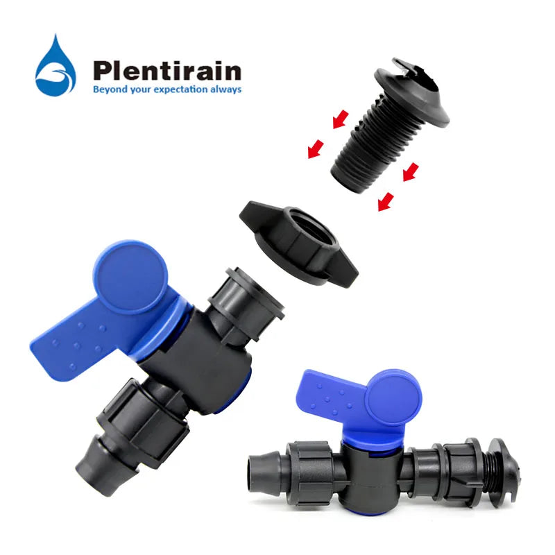 Drip Irrigtaion Fittings Drip Connector Drip Tape Valve for PE Lay Flat Hose or PE Oval Hose