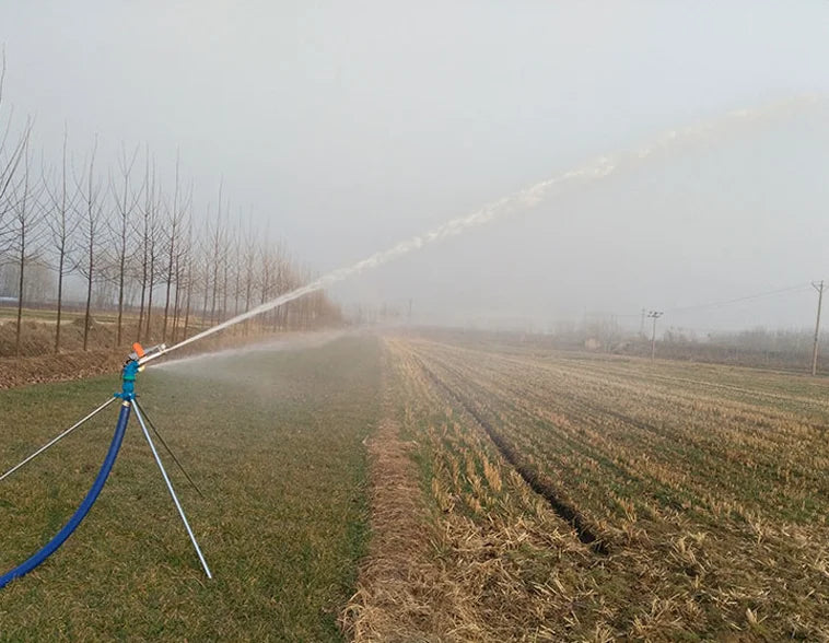23-40m Rain Gun Sprinkler Irrigation Water Gun 1.5"/2"/2.5" Irrigation Gun Rotating Irrigation Sprinkler System