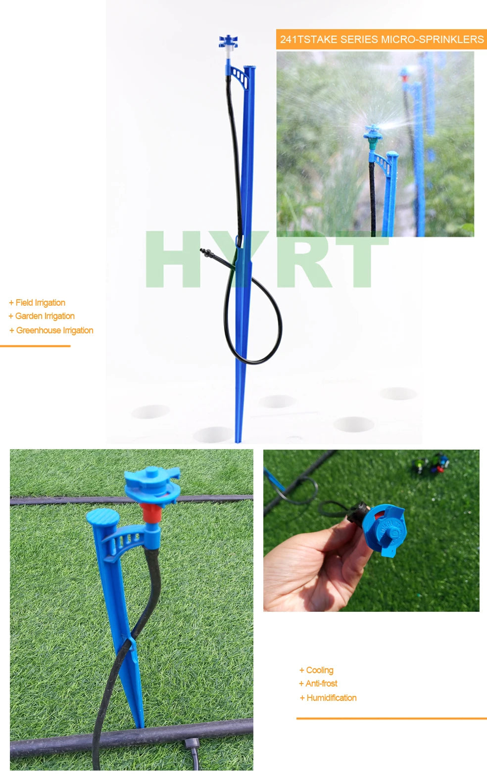 园林农业农业节水灌溉360度旋转微型洒水器