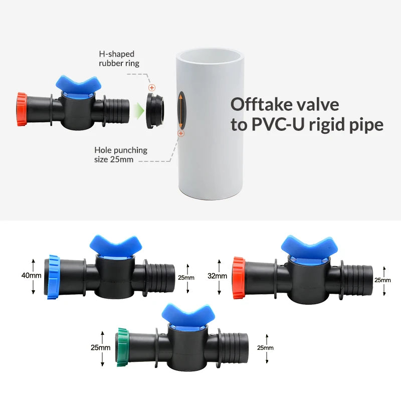 De32mm Agricultural Sprayers Garden Hose Plastic Tubing Hose Pipes Water Hose Connector