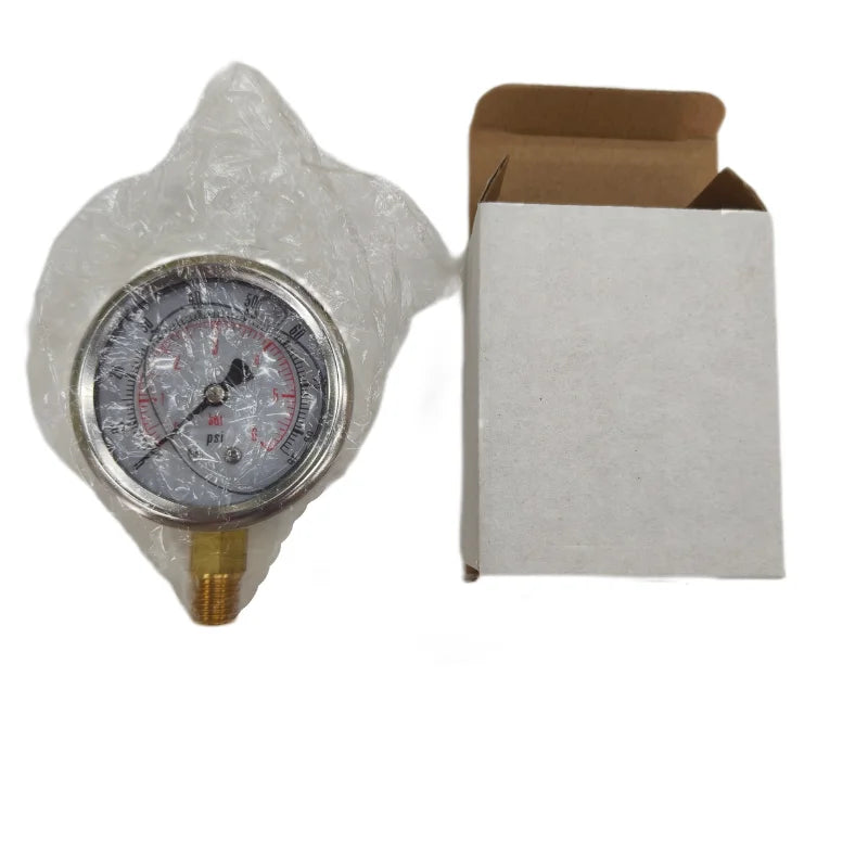 Stainless Steel 304 Material High Accuracy ISO 9261 Certified 1/4'' Size High Pressure No Leak Liquid Water Filled Pressure