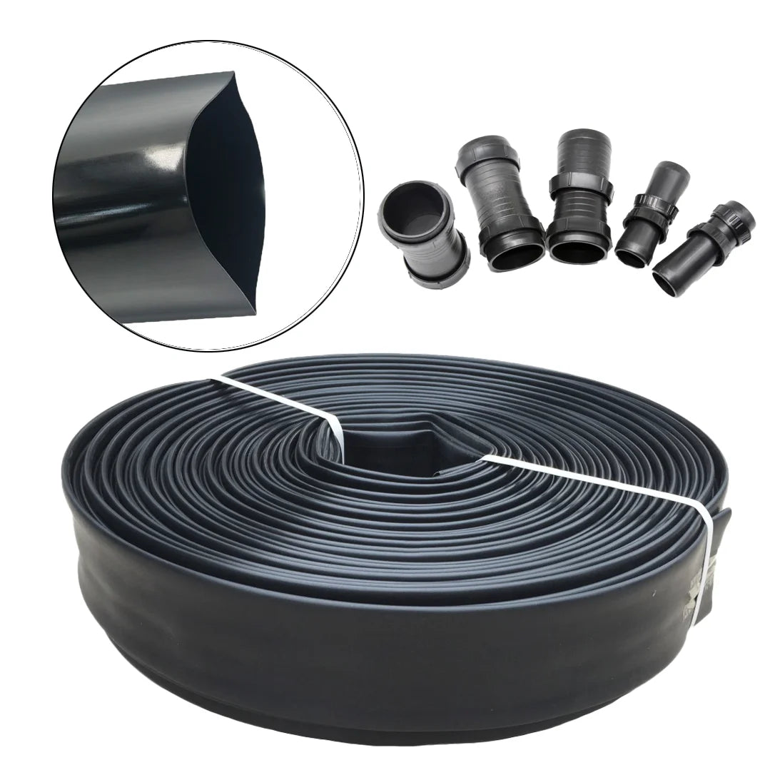 Lightweight PE Oval Hose for Agricultural Irrigation and Garden Watering Oval Flat Hose with 2-1/2'' Inch Diameter