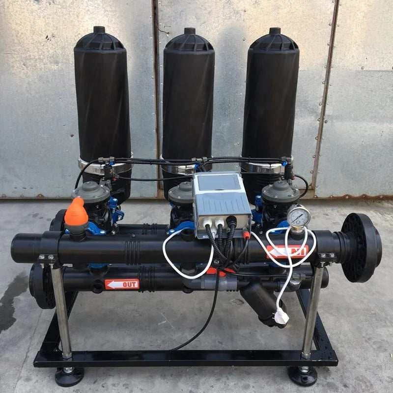 2024 Agricultural Automatic Filtration System Backwash Water Irrigation Auto Self Cleaning Disc Filter