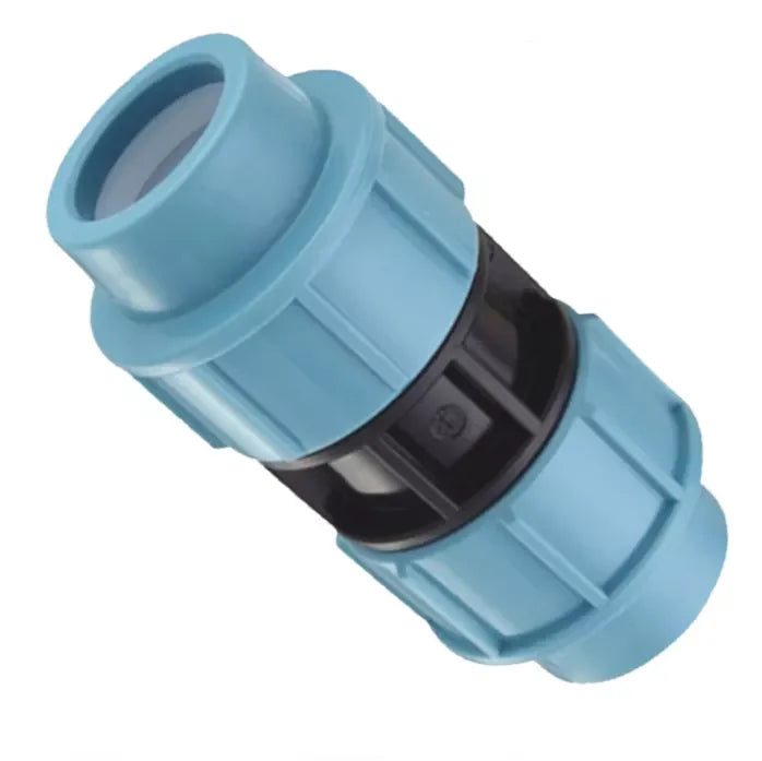 Plentirain PP Compression Fittings PN16 Quick Connector Straight Coupling for Water Supply