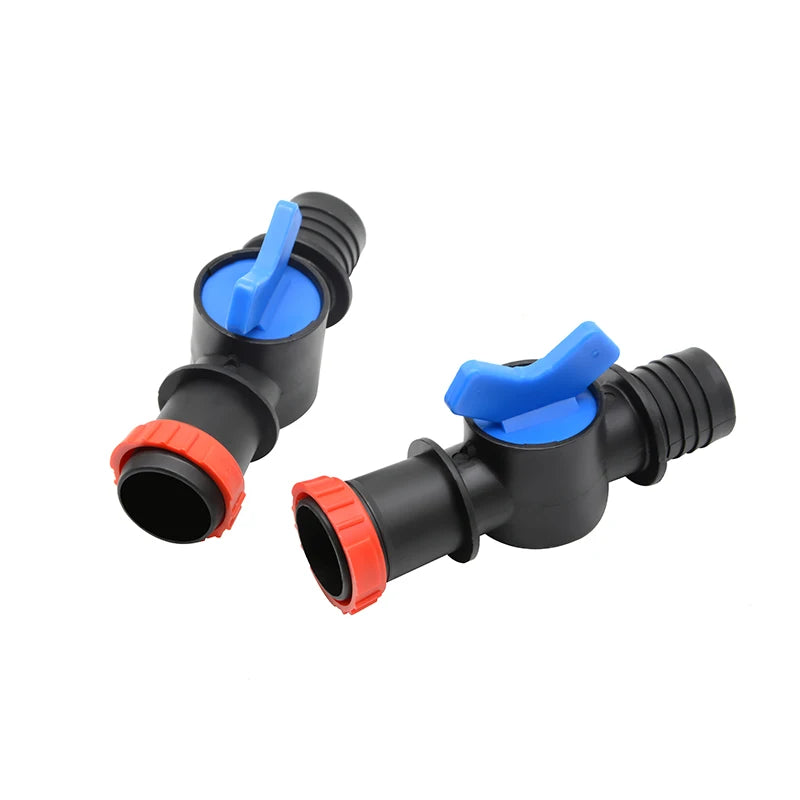 Plastic Irrigation Fittings Bypass Valve 40mm Micro Spray Tape Accessories Connector Valves Rain Hose Connector Greenhouse Home