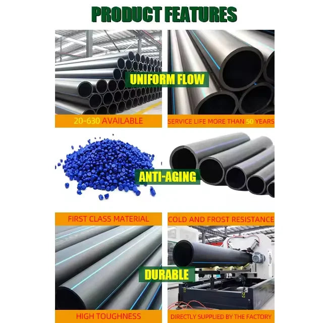 出厂价LDPE/HDPE主干管供水管灌溉管用于农业农场自动滴灌系统
