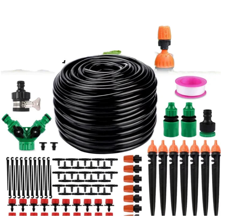 Greenhouse Garden Outdoor Dripper Drip Irrigation Sprinkler Kit Efficient Plastic Watering System Easy Installation for Growing