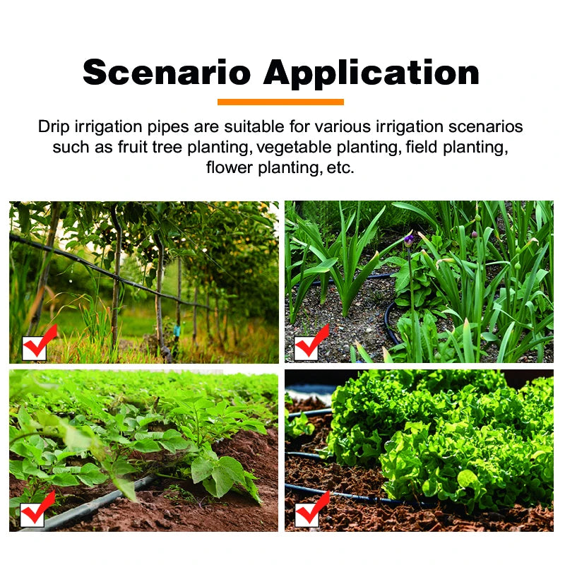 Plentirain Garden Drip Irrigation Kit 6mm Pe Brown Drip Pipe China Manufacturer Garden Irrigation Tools with Drip Hole